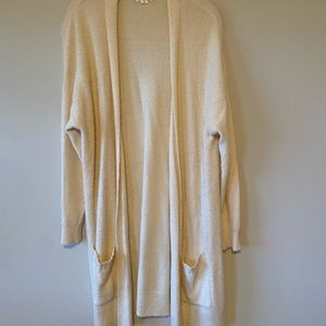 Women’s long women’s cardigan.